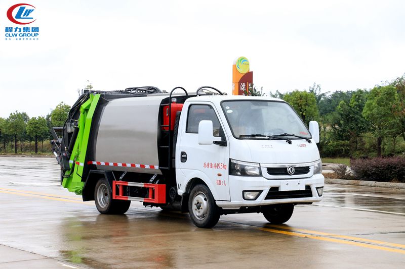 国六东风途逸蓝牌压缩垃圾车