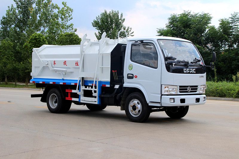 侧挂桶型压缩垃圾清运车