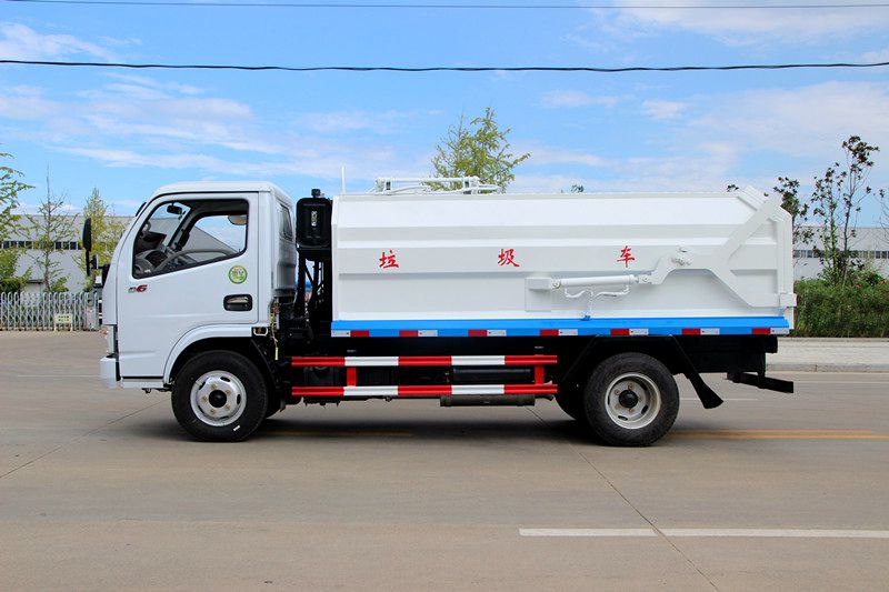 侧挂桶型压缩垃圾清运车